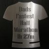 Dads fastest half marathon - stainless steel single medal hange