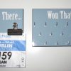Been there, won that medal hanger and matching bib holder blue