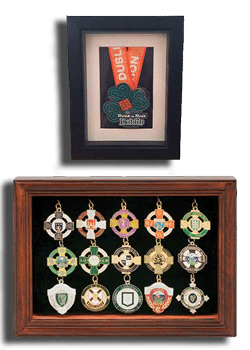 Medal frame selection from wee county medal hangers